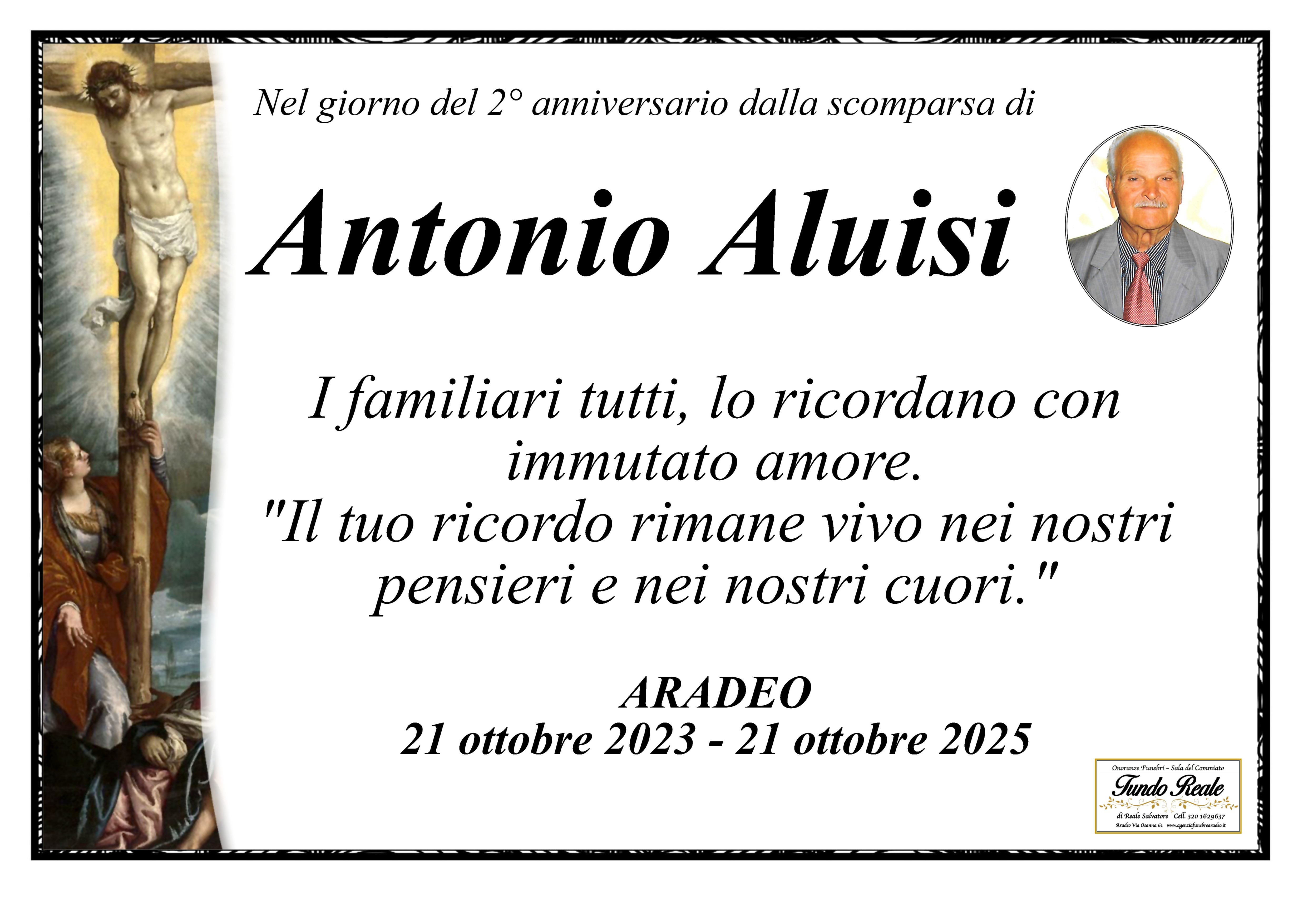 2° anniversario Aluisi Antonio